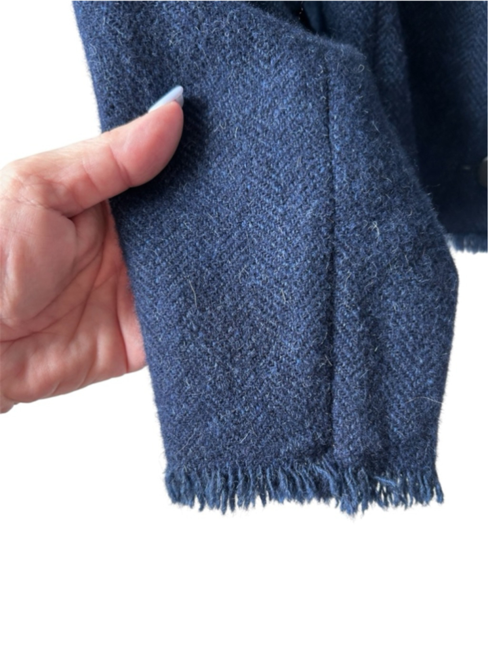 Ralph Lauren Black Label Cashmere/Alpaca Frayed Edge Blazer - Picture 5 of 10